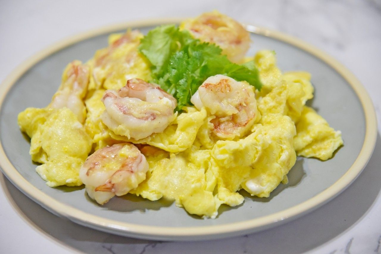 蝦仁滑蛋食譜